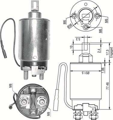 Magneti Marelli 940113050289 - Ievilcējrelejs, Starteris www.autospares.lv