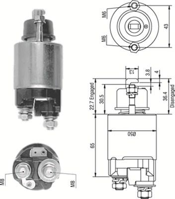 Magneti Marelli 940113050234 - Ievilcējrelejs, Starteris www.autospares.lv