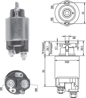 Magneti Marelli 940113050235 - Ievilcējrelejs, Starteris www.autospares.lv