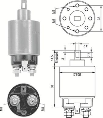 Magneti Marelli 940113050237 - Solenoid Switch, starter www.autospares.lv