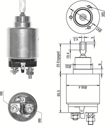 Magneti Marelli 940113050273 - Ievilcējrelejs, Starteris autospares.lv