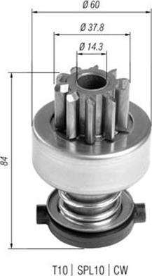 Magneti Marelli 940113020403 - Zobrats, Starteris www.autospares.lv