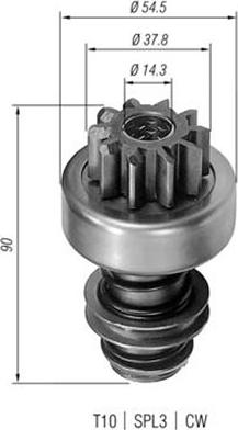 Magneti Marelli 940113020057 - Zobrats, Starteris www.autospares.lv