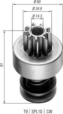 Magneti Marelli 940113020022 - Zobrats, Starteris www.autospares.lv