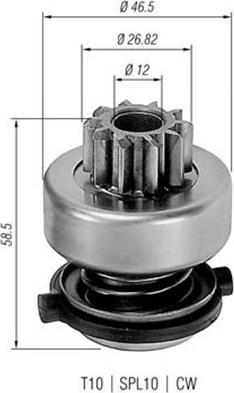 Magneti Marelli 940113020149 - Zobrats, Starteris www.autospares.lv