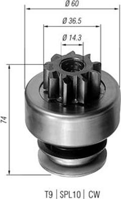 Magneti Marelli 940113020100 - Zobrats, Starteris www.autospares.lv