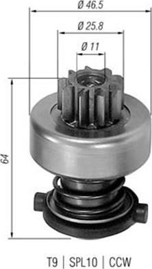 Magneti Marelli 940113020113 - Zobrats, Starteris www.autospares.lv