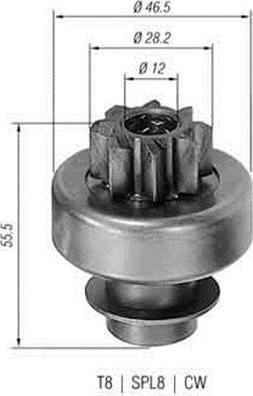 Magneti Marelli 940113020130 - Pinion, bendix, starter www.autospares.lv