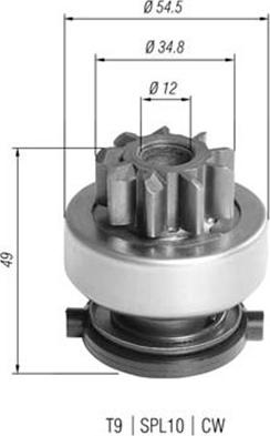 Magneti Marelli 940113020390 - Zobrats, Starteris www.autospares.lv