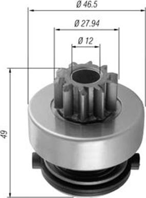 Magneti Marelli 940113020353 - Zobrats, Starteris www.autospares.lv