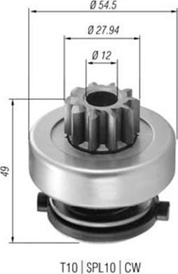 Magneti Marelli 940113020365 - Zobrats, Starteris www.autospares.lv