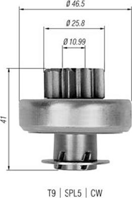 Magneti Marelli 940113020324 - Zobrats, Starteris www.autospares.lv