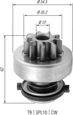 Magneti Marelli 940113020375 - Zobrats, Starteris www.autospares.lv