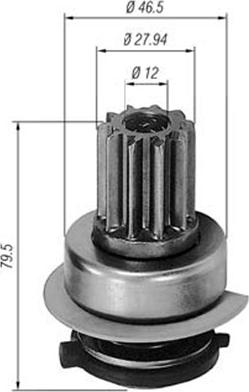 Magneti Marelli 940113020291 - Zobrats, Starteris www.autospares.lv