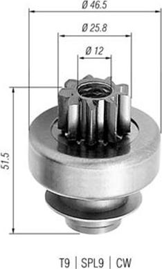 Magneti Marelli 940113020240 - Zobrats, Starteris www.autospares.lv