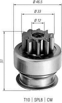 Magneti Marelli 940113020258 - Zobrats, Starteris www.autospares.lv