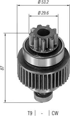 Magneti Marelli 940113020224 - Pinion, bendix, starter www.autospares.lv