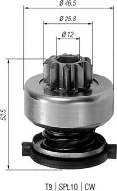 Magneti Marelli 940113020226 - Zobrats, Starteris www.autospares.lv