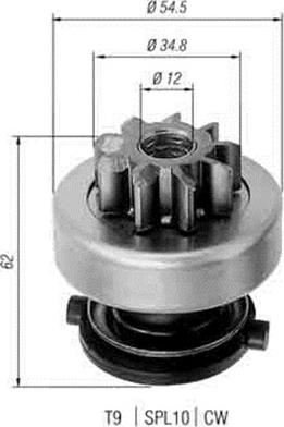 Magneti Marelli 940113020271 - Zobrats, Starteris autospares.lv