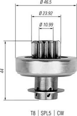 Magneti Marelli 940113020272 - Zobrats, Starteris autospares.lv