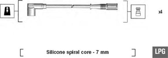 Magneti Marelli 941095130583 - Augstsprieguma vadu komplekts www.autospares.lv