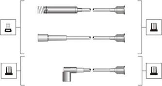 Magneti Marelli 941319170047 - Augstsprieguma vadu komplekts www.autospares.lv