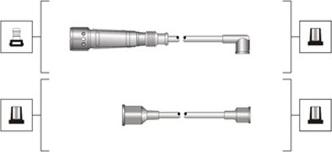 Magneti Marelli 941319170011 - Augstsprieguma vadu komplekts www.autospares.lv