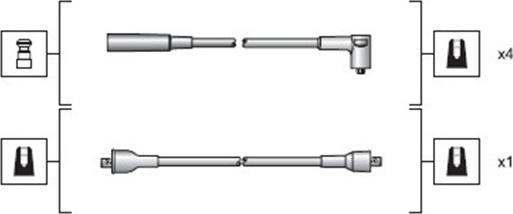 Magneti Marelli 941318111030 - Augstsprieguma vadu komplekts www.autospares.lv