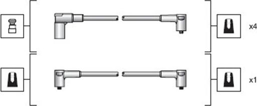 Magneti Marelli 941318111029 - Augstsprieguma vadu komplekts www.autospares.lv