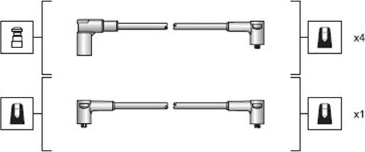 Magneti Marelli 941318111028 - Augstsprieguma vadu komplekts www.autospares.lv