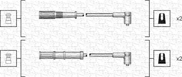 Magneti Marelli 941318111161 - Augstsprieguma vadu komplekts www.autospares.lv