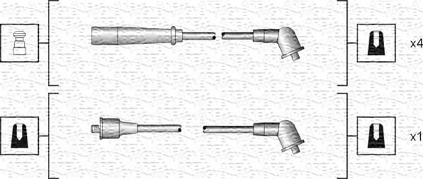 Magneti Marelli 941318111185 - Augstsprieguma vadu komplekts www.autospares.lv