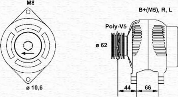 Magneti Marelli 943346091010 - Ģenerators autospares.lv