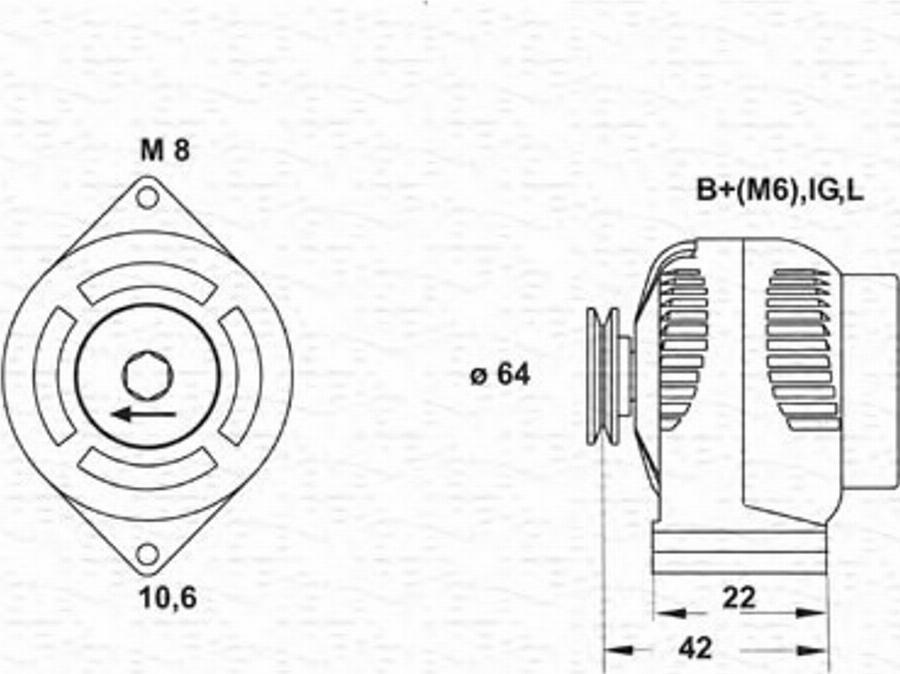 Magneti Marelli 943346068010 - Ģenerators www.autospares.lv