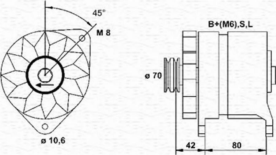 Magneti Marelli 943346062010 - Alternator www.autospares.lv