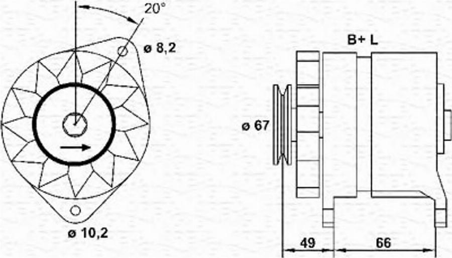 Magneti Marelli 943346009010 - Alternator www.autospares.lv