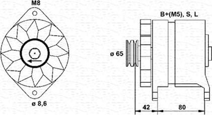 Magneti Marelli 943346023010 - Alternator www.autospares.lv