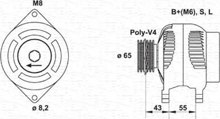 Magneti Marelli 943346134010 - Ģenerators autospares.lv