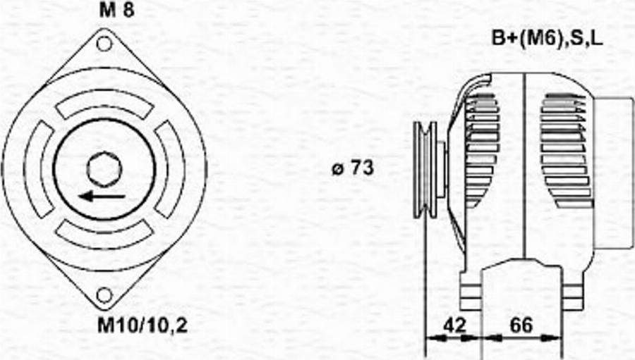 Magneti Marelli 943346133010 - Ģenerators autospares.lv