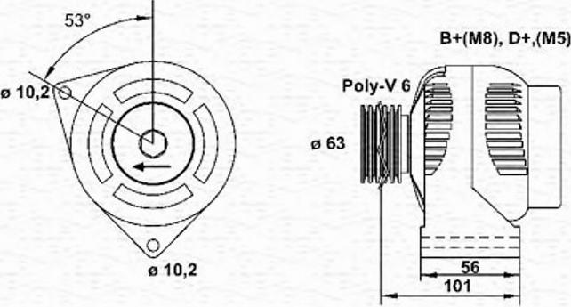 Magneti Marelli 943354099010 - Генератор www.autospares.lv