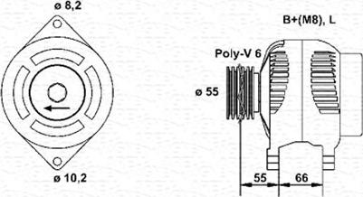 Magneti Marelli 943354075010 - Alternator www.autospares.lv