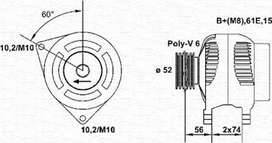 Magneti Marelli 943355067010 - Ģenerators www.autospares.lv