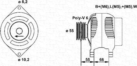 Magneti Marelli 943355024010 - Ģenerators autospares.lv