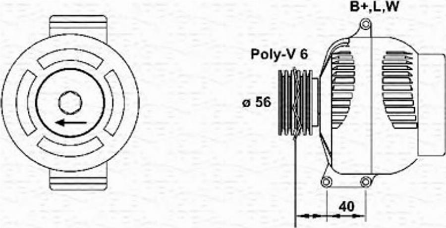 Magneti Marelli 943355196010 - Alternator www.autospares.lv