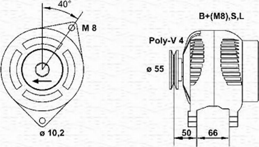 Magneti Marelli 943355116010 - Ģenerators autospares.lv