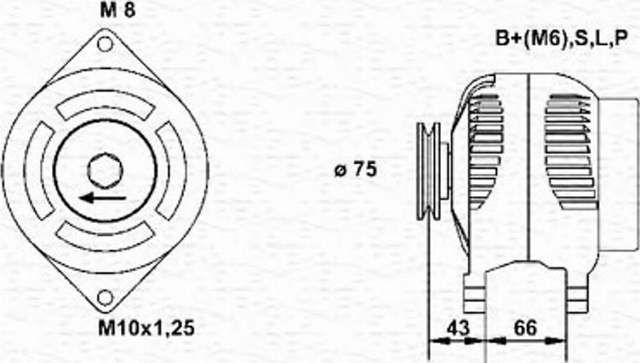 Magneti Marelli 943355172010 - Ģenerators autospares.lv