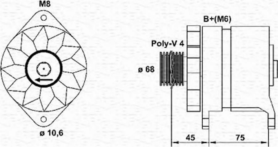 Magneti Marelli 943356923010 - Alternator www.autospares.lv