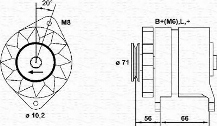 Magneti Marelli 943356971010 - Ģenerators autospares.lv