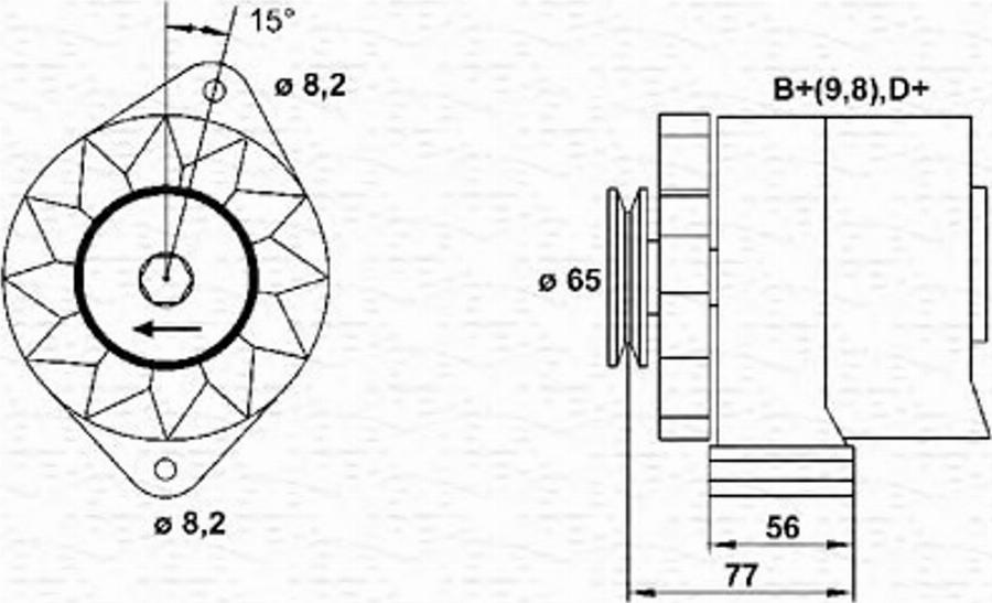 Magneti Marelli 943356444010 - Генератор www.autospares.lv