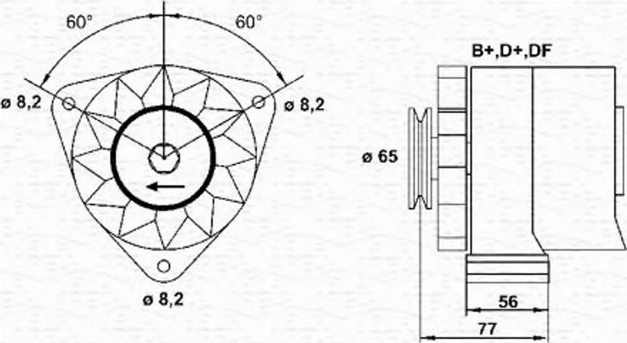 Magneti Marelli 943356473010 - Alternator www.autospares.lv